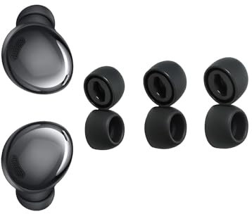 3 Pairs Silicone Ear Tips, Comfort-Fit, Easy Install, Enhanced Earbud Replacement Compatible with Samsung Galaxy Buds Pro SM-R190