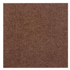 Hiseng Carpet Tiles Self Adhesive 30x30cm - 10/20/30 Pcs Carpet Floor Tiles Hardwearing Non-Slip Carpet Tiles Rugs Easy to Peel and Stick Flooring Covering for Living Room, Bedroom (10pc,Brown)
