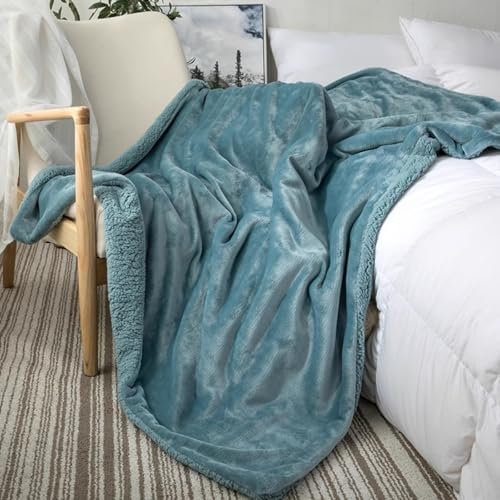 ILNCQLPM supermjuk vinterfilt överdimensionerad tvättbar överkast modern enfärgad flanellfilt för soffa bäddsoffa ljus