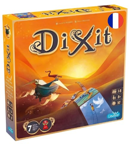 Asmodee - Dixit - Une Image Vaut Mille Mots - Jeu de Société Familial & Enfants dès 8 Ans - As d'or - Imagination et Intuition - Jeu de Plateau Créatif - 3 à 8 Joueurs - 30 Min - Libellud