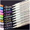 Vakki Metallic Marker Pens, 10 Farben metallic stifte für Fotoalbum zum Selbstgestalten, Gästebuch Hochzeit, Scrapbook Zubehör, Keramik, Weihnachten Halloween Deko Stifte