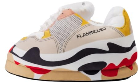 Flamingueo Pantofole Sneakers - Ciabatte Donna Invernali, Pantofole Uomo, Unisex, Ciabatte Invernali Uomo, Regali Divertenti, Taglia Unica