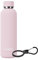 Exllena Botellas de agua aisladas de 500 ml con clip, botella de doble pared al vacío que mantiene las bebidas frías 24 horas/calientes 12 horas, botella de agua de acero inoxidable sin BPA (rosa)