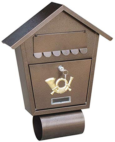 Briefkästen Zur Wandmontage Abschließbarer Briefkasten Zur Wandmontage Wetterfester Briefkasten Mit 2 Tasten, Mit Zeitungsrolle Briefkasten Bronze Briefkasten Im Freien