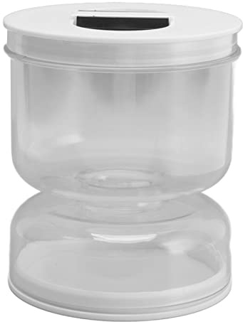 Fockety Vaso per Sottaceti con Colino Ribaltabile, Contenitore per Sottaceti a Prova di Perdite per Frigorifero, Lavabile in Lavastoviglie per Olive, Cetriolini, Sottaceti a Fette