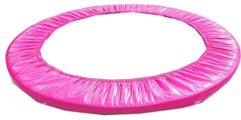 Trampolintyglock, trampolinfjädertäckning Trampolinskyddskuddar 40 tum mini fitness Trampolinkjol för liten trampolin servicebar, rosig