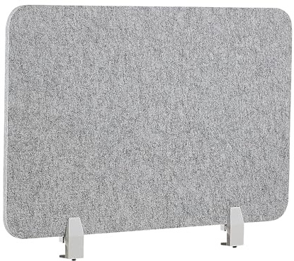 Beliani Pannello Divisorio Fonoassorbente in PET 80 x 50 cm Grigio Wally