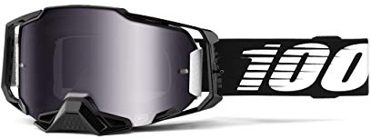 100%, ARMEGA Goggle Black - Silver Flash Mirror Lens, ADULT