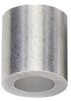 Generisch 100 Stück 2.5mm Aluminiumhülsen Alu Klemme, Aluminium Pressklemmen Alu Drahtseilklemme