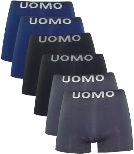 Channo Boxers de Licra Sin Costuras Suaves y Cómodos para Hombre. Packs Rayas Calzoncillos