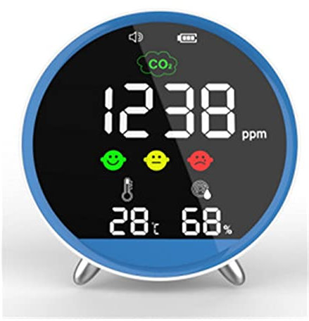 Monitor de calidad del aire Detector de dióxido de carbono Dióxido de carbono DIOXIDO DE PANTALLA DE PANTALLA DE DIOXIDO Concentración de carbono Detector detector de alarma