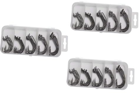 Toyvian 3sätze Kreative Kurbelhaken Für Angler Praktische Angelhaken - Für Outdoor-angelbedarf Langlebige Haken Für Effizientes Fischen