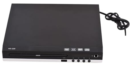 HD-229 Lettore DVD Domestico Lettore Di Dischi DVD CD Lettore Multimediale Digitale Riproduzione Disco U Uscita AV HD Con Telecomando