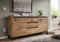 MASSIVMOEBEL24.DE VILLANDERS Sideboard 175x45x85 Wildeiche geölt, Farbe:Natur geölt, Größe:175x45x85 cm (BxTxH)