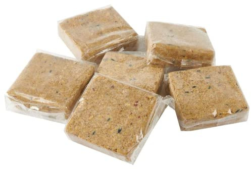 HomeZone 6 Natures Market Wild Bird Food High Protein Bird Seed Suet Cakes Pack of 6 Suet Cakes Bird Feed Bird Food Fat Balls Suet Blocks Suet Balls Block Bird Fat Balls Suet Balls for Wild Birds