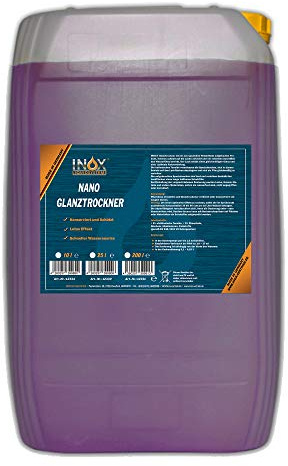 INOX® Nano Glanztrockner Konzentrat, 25 Liter – Hochglanztrockner für Waschstraßen und Waschanlagen, Autowäsche & Autopflege