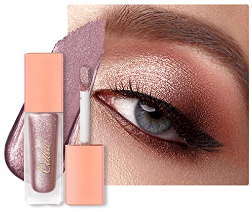 Oulac Fard à Paupières Liquide Scintillant, Fard à Paupières Liquide Pailleté, Paillettes Yeux Maquillage Eyeliner Paillette, Résistant Aux Plis, Anti-écailles, Non Gras, Végétalien, 6.8g (02)