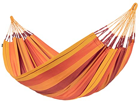 LA SIESTA® Modesta Volcano - Klassische Doppel-Hängematte aus Bio-Baumwolle