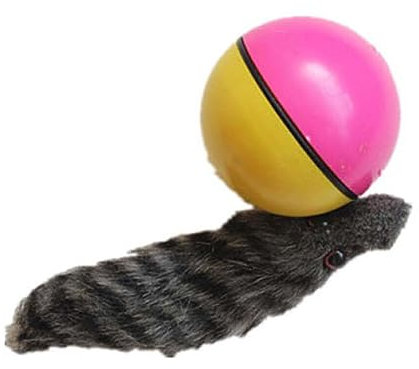 kawehiop Interessantes Haustierspielzeug Hund Innovativer Ball zum Rollen Spaß Biber Wiesel Spielzeug Kunststoff Biber Ball Spielzeug Einzigartiges Haustierspielzeug