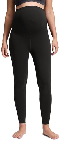 CRZ YOGA Butterluxe Maternity Leggings 28 - Over The Belly Workout Activewear Yoga Womens Pregnancy Pants Buttery Soft Black Medium