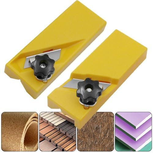 Rabots compacts pour une finition précise des bords sur les surfaces en panneaux de fibres et de gypse (B)