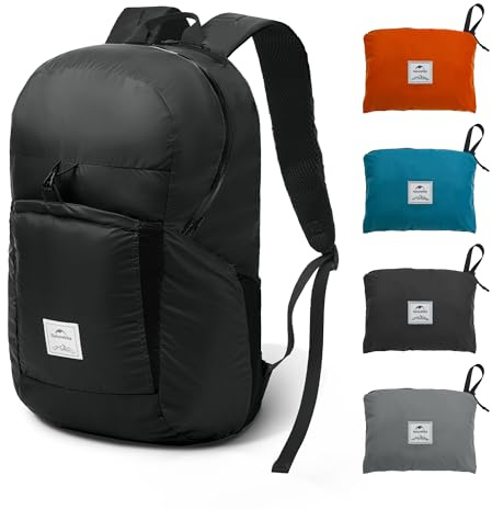Naturhike Zaino Trekking Pieghevole 18L/22L/25L/30L Impermeabile Zaino Ultraleggero per Uomo Donna Zaino da Escursionismo per Trekking Campeggio Escursioni Ciclismo Alpinismo