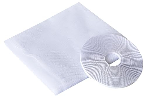 Eventerde Mosquiteros para Ventanas - Mosquitera para Ventanas y Puertas, Malla fina Antiinsectos | Piezas de Repuesto Invisibles para Todas las Habitaciones: Salón, , Cuarto de Baño, Patio,