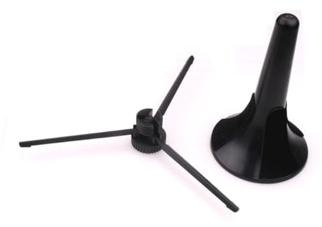 Abaodam Support de Trompette Pliable Portable avec Trépied Stable et Métalliques pour Instruments à Vent Accessoire Musical Noir