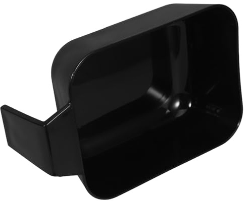 Angoily Bol à Teinture Capillaire en Plastique Noir avec Poignée, Bol de Coloration Professionnelle pour Mélange et Application, Réutilisable et Facile à Nettoyer, Salon et Usage