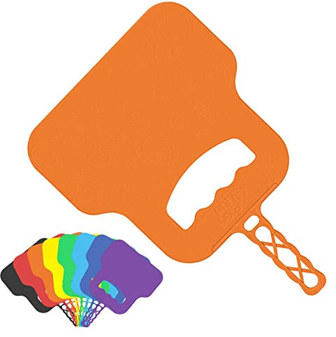 4BIG.Fun - Ventaglio di ricambio per barbecue e barbecue, colore: Arancione carbone