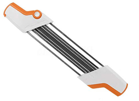 Nikunty - Afilador de lima de cadena para motosierra de metal 2 en 1 (4,8 mm)