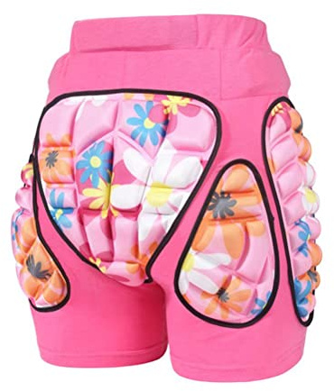 Pantaloni protettivi imbottiti per bambini Pantaloni protettivi imbottiti 3D Protezione dell'anca traspirante Mutande imbottite in EVA Pantaloni corti protettivi per lo sci Sci Skateboard Snowboard