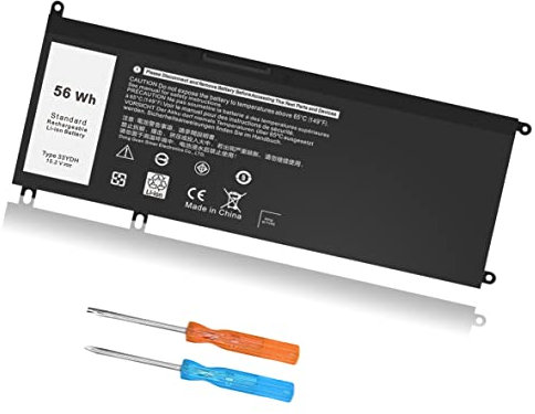 VNYUNQWE 56WH 33YDH Laptop Akku Ersatz für Dell Inspiron 17 7000 7786 7779 7773 7778 G3 3579 3779 G5 5587 G7 7588 15 7577 Latitude 13 3380 14 3490 15 3590 3580 99NF2 P72F P30E 81PF3 P30E001