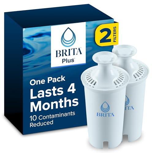 Brita Plus Replacement Water Filter, For Pitchers and Dispensers, 2 Pack
