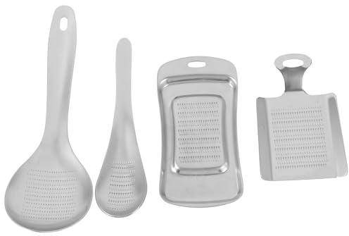 TOPBATHY 4piezas De Jengibre De Acero Inoxidable De Rallador De Jengibre Rallador De Ajo Herramienta De Molienda Para Frutas Raíces y Verduras Para Cocina