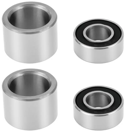 eMagTech 686-2RS Rillenkugellager, 13 x 6 x 5 mm Kugellager, Stahllager und 14 x 10 x 10 mm Buchsen, kompatibel mit Crank Brothers, kompatibel mit Candy