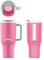 KAMBUKKA Rio Thermobecher mit Henkel, 1000 ml, Bubblegum Mint mit luftdichtem Deckel