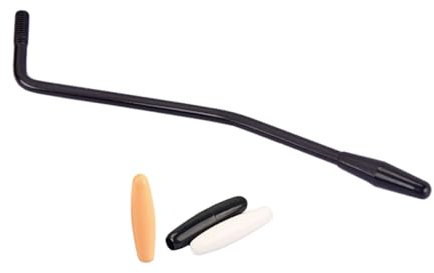 Cabilock Brazo Trémolo Guitarra Eléctrica Rosca Negro con Puntas para Sistema Tremolo Simple Fácil Instalación Material Duradero Repuesto para Guitarristas