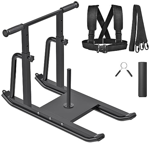 Slitta per pesi regolabile in altezza per allenamento fitness per forza muscolare e potenza esplosiva, compatibile con dischi da 2,5 cm e 5,1 cm