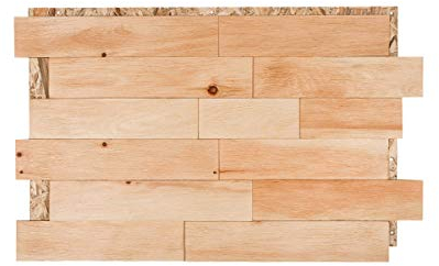 Split4Wall Wandverkleidung Holz 3D Optik Zirbe 1m² Wandpaneele Moderne Wanddekoration Holzverkleidung Holzwand Wohnzimmer Küche Schlafzimmer (Zirbe strukturiert geölt, 60)