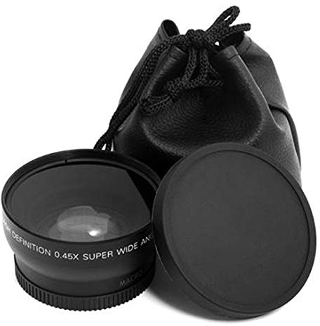 Swiftswan Professional - Objetivo macro angular para Nikon D3200 D3100 D5200 D5100 (52 mm), color negro