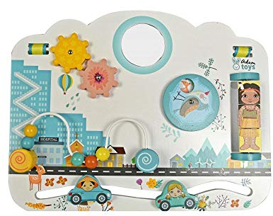 AdamToys Motorikspielzeug Set Motorikschleife Motorik Baby Geschicklichkeitsspiel Motorikbrett