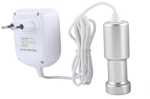 Hztyyier Limpiador ultrasónico portátil, Mini Limpiador ultrasónico para Frutas, Limpiador de Gafas, Collar, máquina de Limpieza de Joyas(UE 220V)