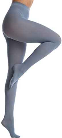 EVERSWE Women's 80 Den Soft Opaque Tights, Women's Tights (Small-Medium, Spring Lake)
