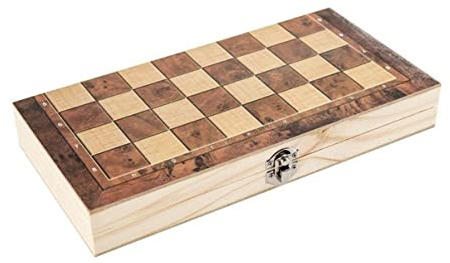 Toyvian Chess Game Board Backgammon Multifunctional Checkers Educational Toy for Boys and Girls Ages