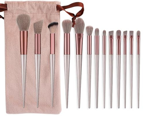 ILamourCar Pennelli Trucco, 13 Pezzi Set Pennelli Make Up, Pennelli Make Up Professionali Set, Regalo per Ragazze Donne Compleanno San Valentino