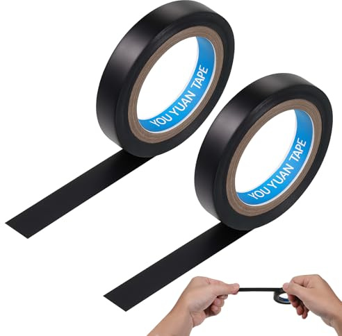 EupHHonycs 2Pcs Grip Finishing Tape Tennis Racket PVC Racquet Finishing 0.4Inch ×10.93 Yards Badminton Racquet Grip Racket Wrap Tape for Tennis Badminton
