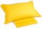 Caleffi Cotone Tinta Unita Juego de sábanas, Algodón, Solé Amarillo, Individual