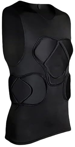 Men's Padded Football Protective Gear Set Training Suit for Soccer Rugby Basketball Paintball Rib Protector for Men