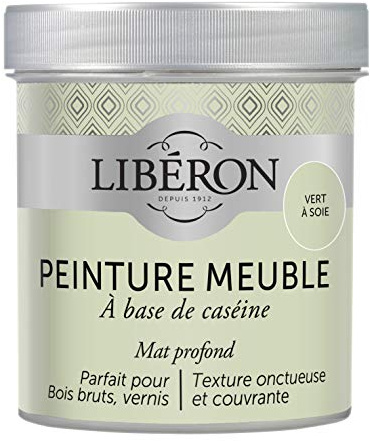 Libéron Peinture meuble à base de caséine, Vert À Soie 500 ML